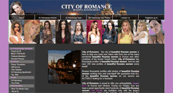 Desktop Screenshot of cityofromance.com