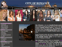 Tablet Screenshot of cityofromance.com